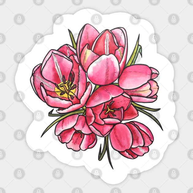 Springtime Florals Sticker by Kirsty Topps